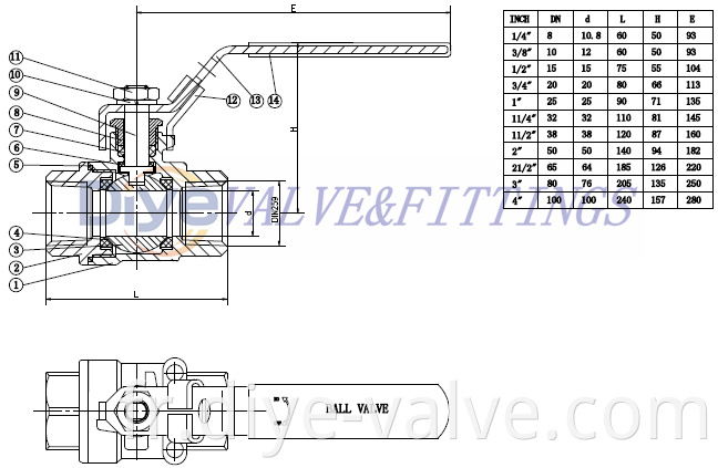 2PC BALL VALVES